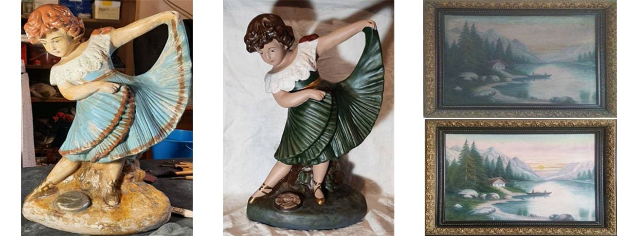 Baletnica przed i po renowacji